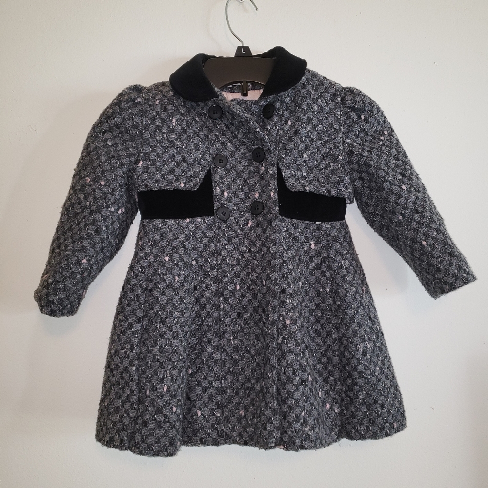 Rothchild wool girl's coat peacoat double breasted